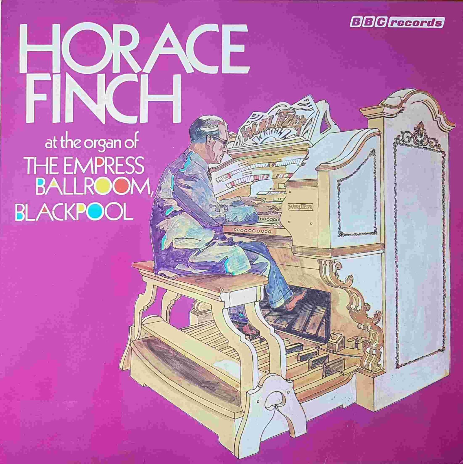 Picture of REC 129 Horace Finch at the organ of the Empress Ballroom, Blackpool by artist Various